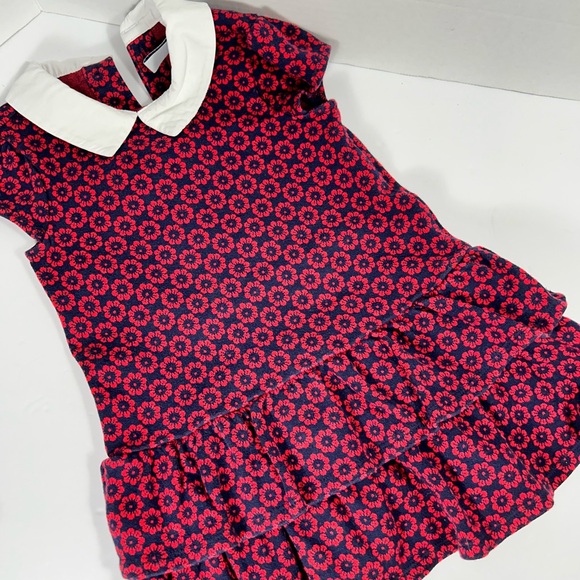 Janie & Jack Dress - FLORAL DROP WAIST JACQUARD DRESS - Size 3T - Picture 1 of 3